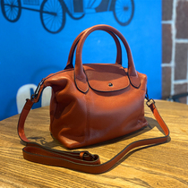 2020 new simple Joker Hand bag shoulder crossbody mini leather mobile phone coin wallet top layer cowhide small bag