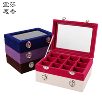 Jewelry storage display plate necklace pendant with lid jewelry box ring earrings earrings bracelet bracelet box