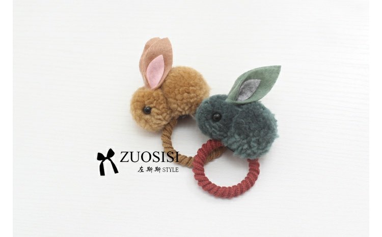 Zuosisi trẻ em phụ kiện tóc cô gái tóc vòng bé gái đầu dây mẫu giáo dễ thương hình con thỏ cao su kẹp càng cua hàn quốc