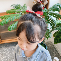 Zuos fashion childrens hair accessories girls bow Hairband little girl ball head leather band Korean color simple