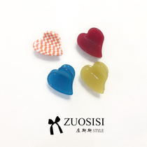 21 spring new childrens headgear girl love small grab clip bangs jelly color hairclip cute hairpin cute hairpin