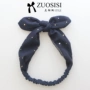 Star Moon Children Bow Mũ con gái Hàn Quốc Phụ kiện tóc Bé thỏ tai Cha mẹ kẹp tóc càng cua hàn quốc