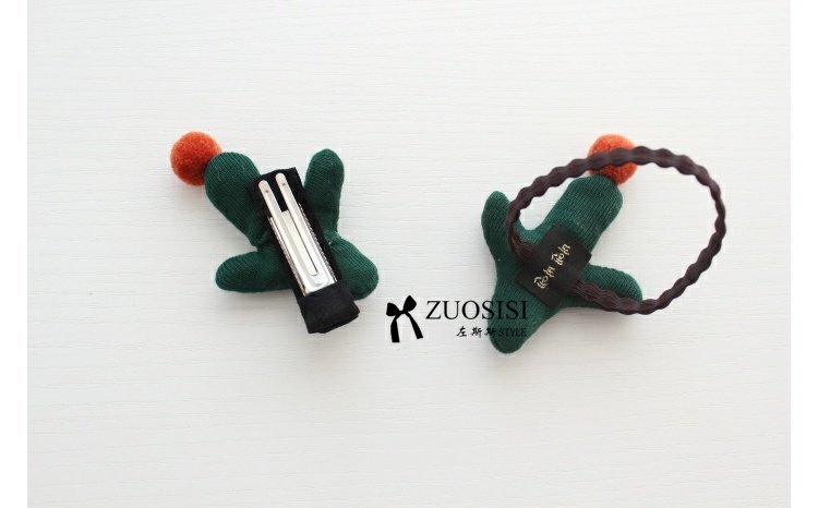 Cô gái khí chất hàn quốc phụ kiện tóc handmade nữ bé kẹp tóc trẻ em xương rồng dễ thương kẹp tóc vòng tóc kết hợp đầu dây kẹp tóc hàn quốc