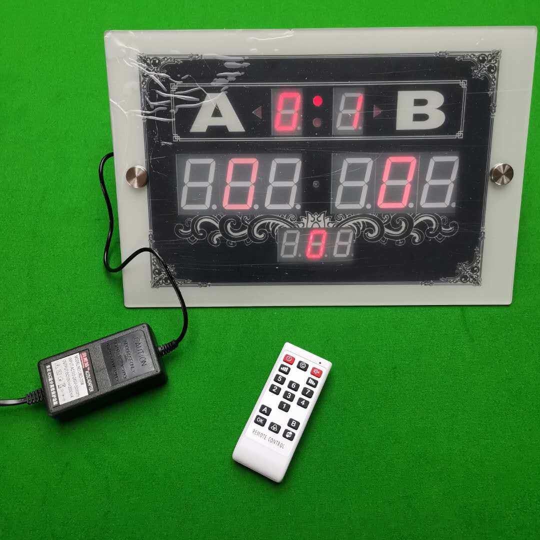 British snooker billiards electronic scoreboard Chinese 107 scorer billiards game special remote control scorer