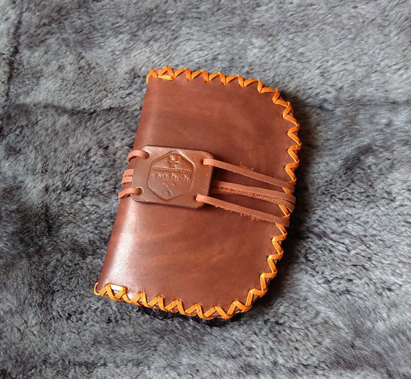 52bushcraft Outdoor Hudson Bay Tinder Fire Sickle Storage Bag Vegetable Tanned Leather Cowhide Handmade