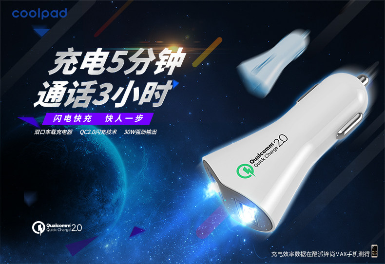 chargeur COOLPAD 2.4A, 2A - Ref 1300408 Image 6