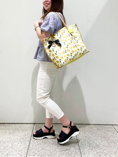 Momoda японская серия цветов с фруктовыми узорами в лимонном стиле, большая вместительная сумка на плечо, формат А4, можно разместить книгу