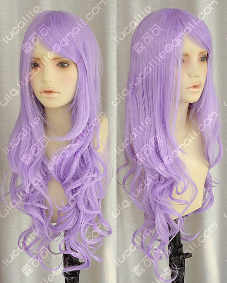 ZYR Shendai Li Shi water pattern curly hair lengthened bangs lavender loli royal sister cosplay wig