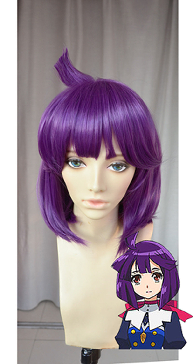 Concrete Revolutio 超人幻想星野輝子bobo頭瀏海翻翹cosplay假髮 Concrete Revolutio 超人幻想星野輝子bobo頭瀏海翻翹cosplay假髮