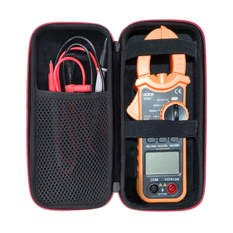 Suitable for Victory Clamp Meter Digital Ammeter Cosmetics Bag Vc606A 606B 606C Protective Cover Hard Box Shell Suitable for Victory Clamp Meter Digital Ammeter Cosmetics Bag Vc606A 606B 606C Protective Cover Hard Box Shell