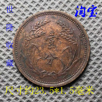 Republic of China 26-year Jidong one-cent copper Coin Copper Yuan antique old coin