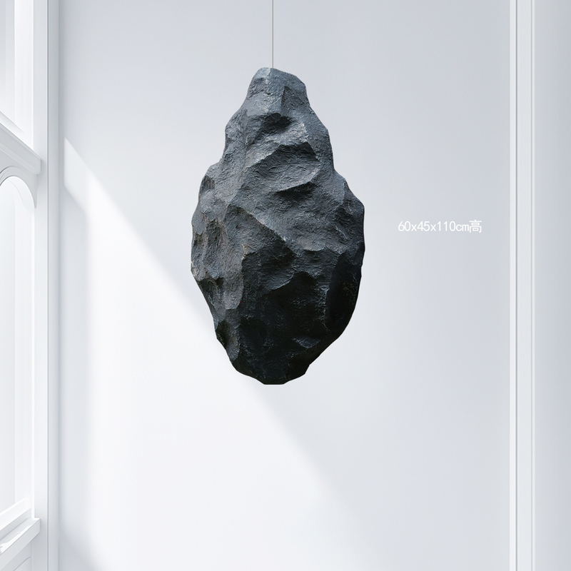 Simulated Stone Hanging Decoration Soft Furnishing Hotel Art Gallery Sales Department Fiberglass Creative Fake Stone Ornaments Simulated Stone Hanging Decoration Soft Furnishing Hotel Art Gallery Sales Department Fiberglass Creative Fake Stone Ornaments