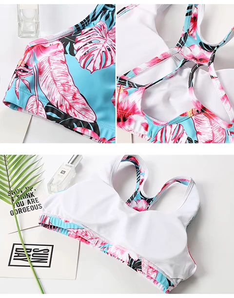 Cặp đôi đồ bơi nữ váy boxer ba mảnh bikini nóng bỏng mùa xuân bảo thủ bãi biển giải trí phù hợp đồ đi biển cho cặp đôi