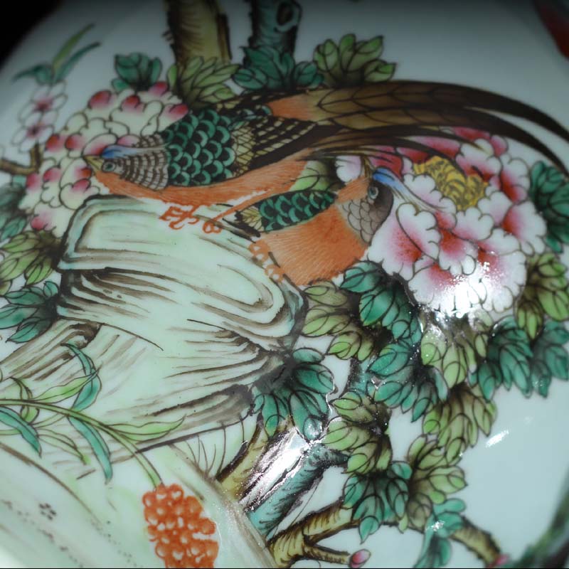 Jingdezhen hand - made pastel flowers imitation the qing general high - grade general yongzheng hand - made general pot