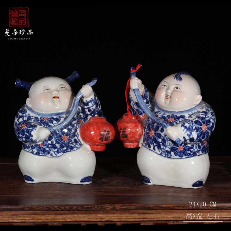 Cute child anecdote Jingdezhen Tong anecdote congrats child anecdote child anecdote Boy Scout Porcelain Fortune