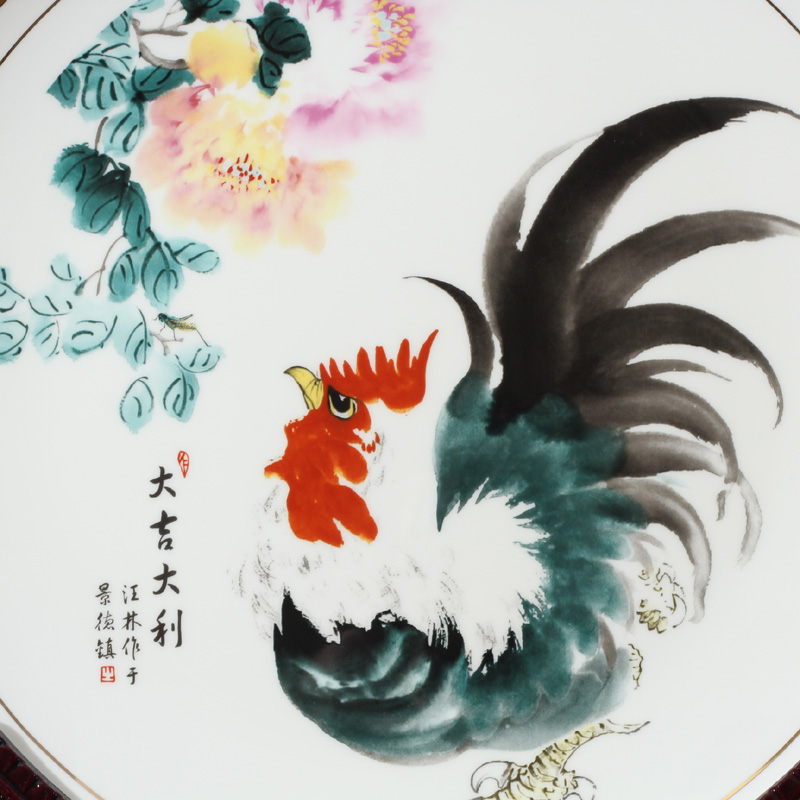 Jingdezhen prosperous the cock picture porcelain figure porcelain furnishing articles furnishing articles rooster double chicken