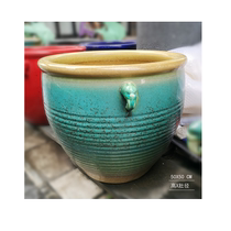 Jingdezhen Ceramic kilns Changing Cylinders High 50cm Large Vat Yard Raised Flowers Fashion Porcelain Vat Porcelain Home Yard Cylinders