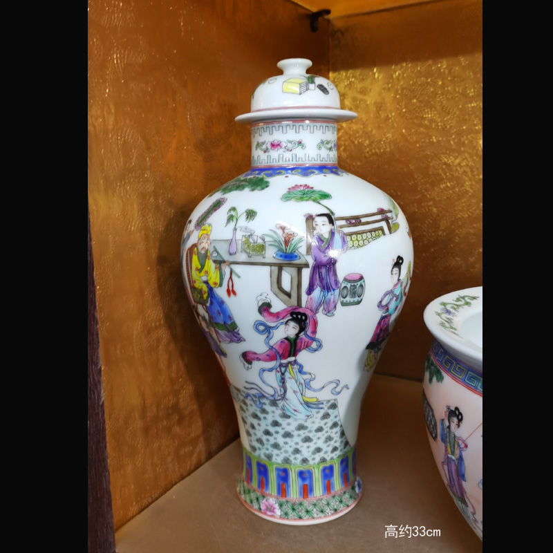 Jingdezhen hand - made pastel flowers imitation the qing general high - grade general yongzheng hand - made general pot