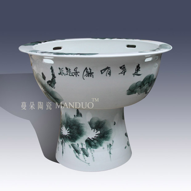 Tall courtyard hall ceramic porcelain VAT fish a goldfish bowl lotus pond lily ceramic porcelain crock