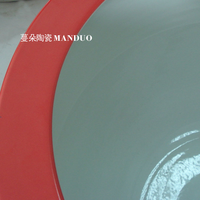 Chinese red porcelain jingdezhen red porcelain cylinder 90-100 - cm diameter festive red porcelain cylinder cylinder