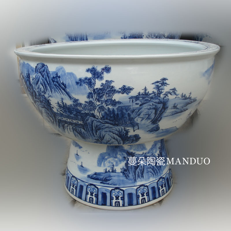 Jingdezhen porcelain and high China aquarium with China foot aquariums diameter of 70-100 cm
