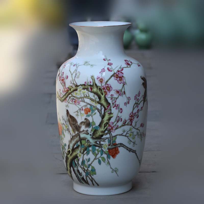 Jingdezhen porcelain Jingdezhen colorful porcelain white gourd vase 40-50 cm high decorative porcelain vase