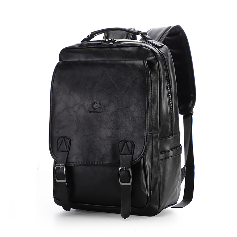 2022 Men's Exploits Double Shoulder Bag USB Large Capacity Business Computer Bag Retro Casual Business Travel SHOULDER BAG