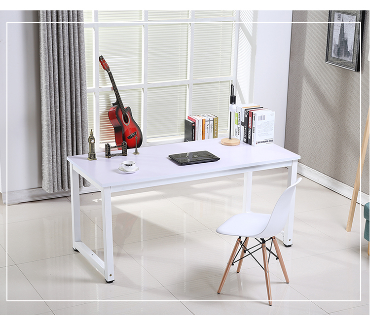 Bàn máy tính đơn giản để bàn thép bàn gia đình Bàn đơn giản hiện đại đôi bàn viết - Bàn bàn xếp gỗ