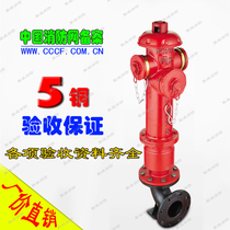 Mintai fire hydrant SS100 65-1 6 ground outdoor fire hydrant five copper bag acceptance Mintai SS150 80
