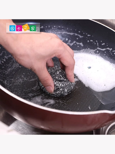 Проволока для чистки детского сада, шариковая щетка, кольцо для мытья посуды, проволока не отваливается, бытовая проволока из нержавеющей стали, кухонные чистящие средства для мытья посуды