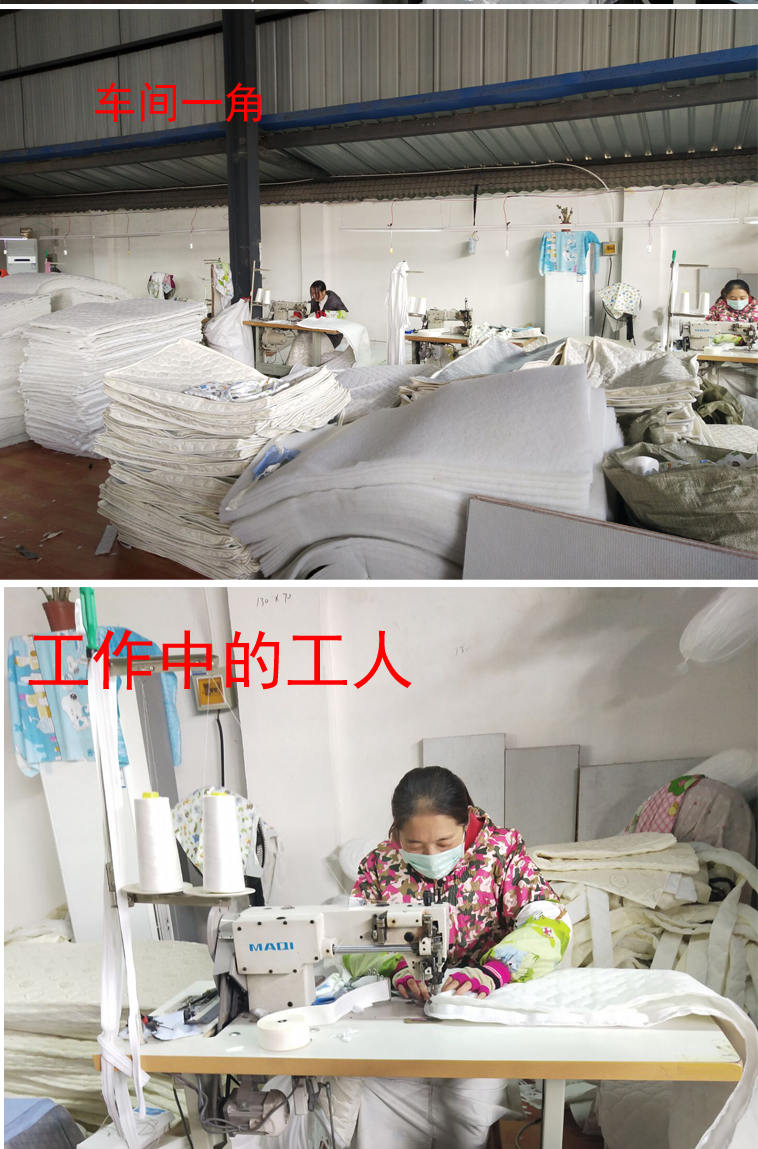 Mở rộng chiếc giường nệm pad khâu tùy chỉnh kích thước đặc biệt cho trẻ em trẻ sơ sinh giường bé mat tùy biến - Nệm nệm cao su non american