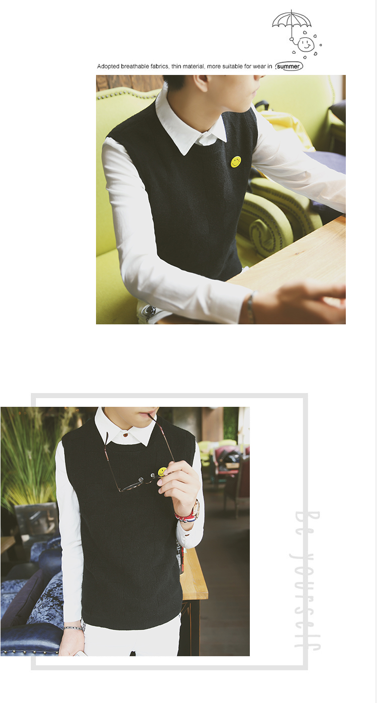 Débardeur homme Woolen gilet pour automne - Ref 1598562 Image 8