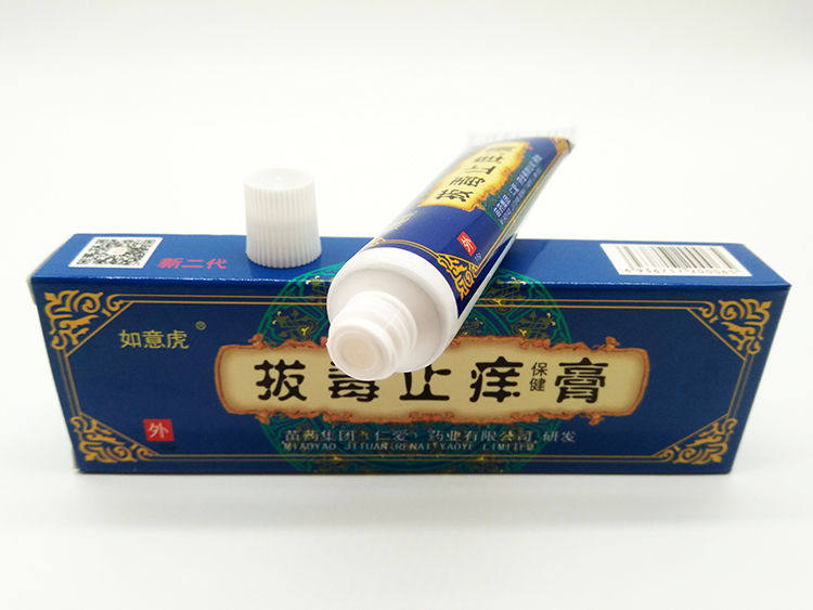 Антибактериальные карта 如意虎止痒膏15g/支正品皮肤外用蚊虫叮咬草本乳膏软膏