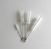 Little House) Super convenient spout brush suction tube brush 4 sets