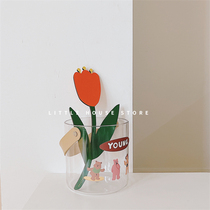 Little-House of the House of the Litter) Small frescoed-Multi-purpose transparent lifting basket fruit snack containing basket