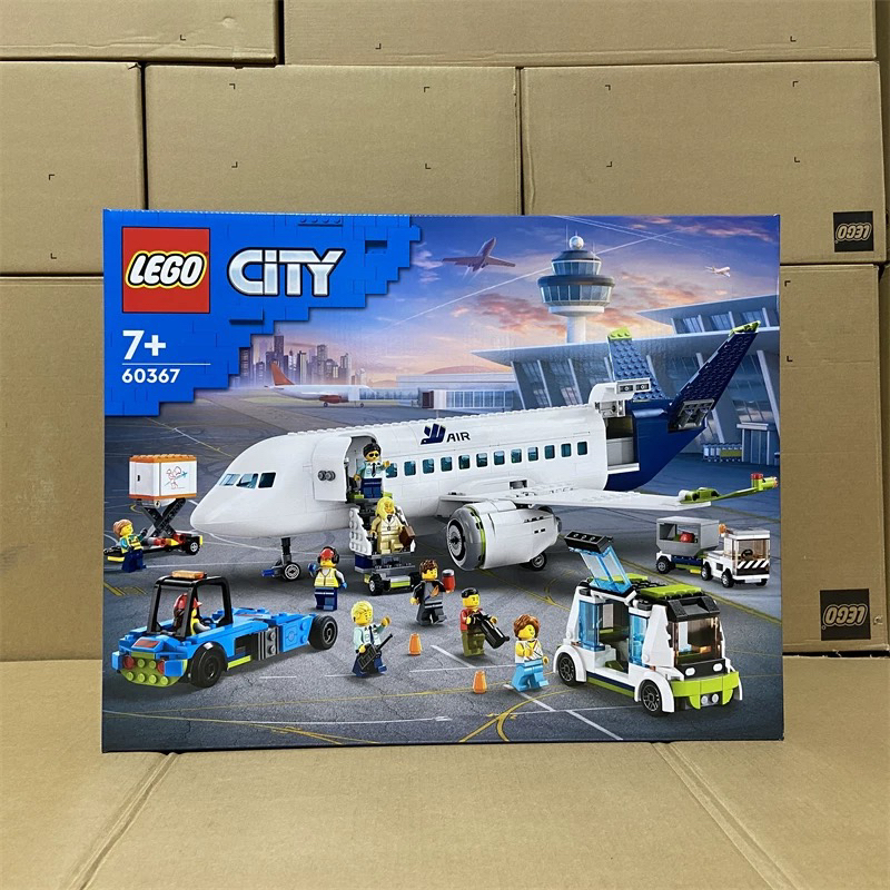 Lego City 60367 Large Passenger Plane Kidsren's Educational Building Block Toy Holiday Gift