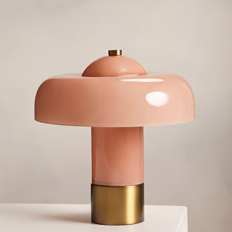 Pink Soho Home Post-Modern Simple Light Luxury Glass Table Lamp Designer Style Kidsren's Room Bedroom Bedside Lamp