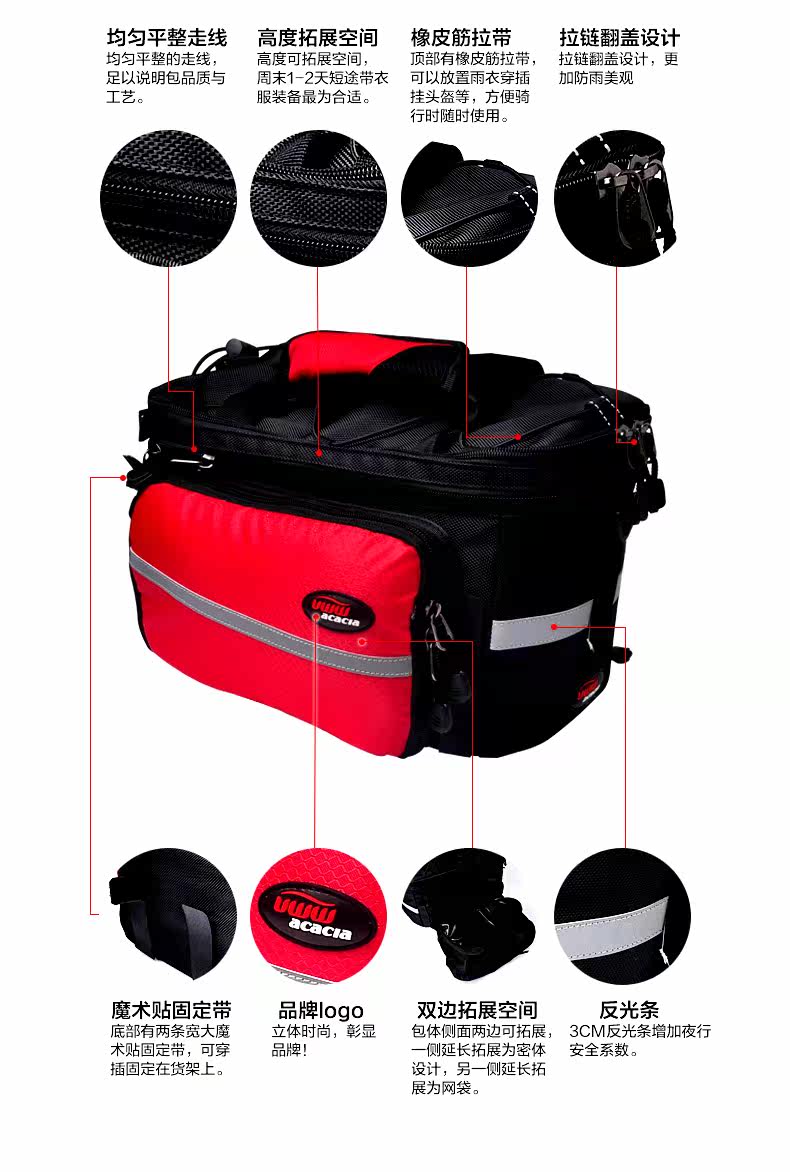 Sacoche pour vélo mixte ACACIA - Ref 2220951 Image 12