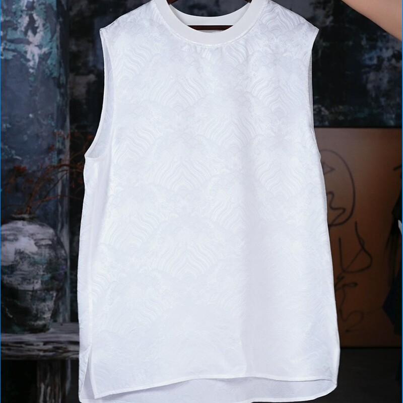 【Zaiyi】2025 New Model Bai Ze 100% Mulberry Silk Men's Casual Vest Zy0855S-F268 【Zaiyi】2025 New Model Bai Ze 100% Mulberry Silk Men's Casual Vest Zy0855S-F268