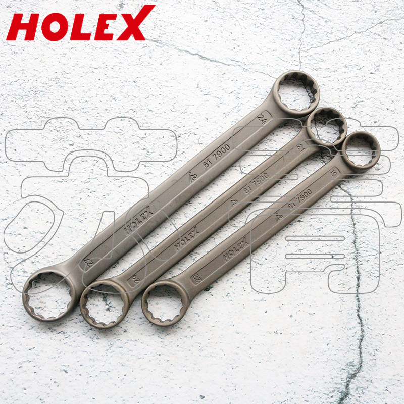 German Hoffmann HOLEX double head plum wrench straight head 617900 series