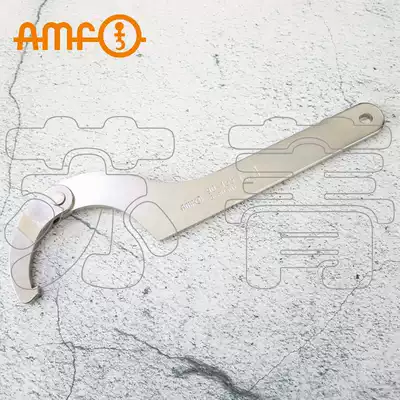 Imported from Germany AMF adjustable hook wrench with square pin 20-230mm