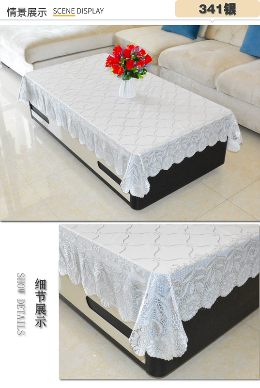Phong cách châu Âu chữ nhật cà phê bảng vải không thấm nước dùng một lần chống bỏng chiếu bảng vuông nhựa PVC khăn trải bàn vải - Khăn trải bàn