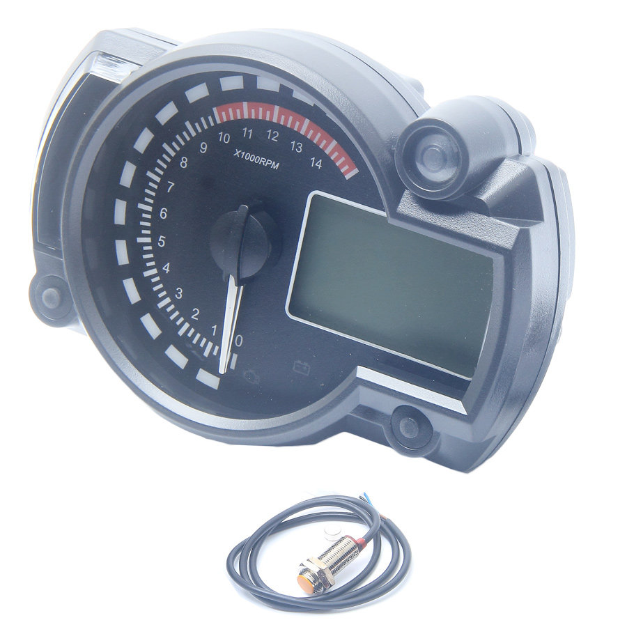 Modified motorcycle colorful LCD instrument tachometer oil meter code meter oil meter odometer km water temperature meter