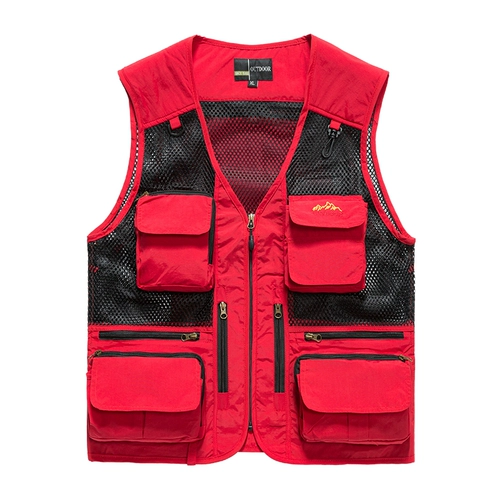 Летний тактический жилет для работы, делается под заказ, с печатью вашего логотипа, рабочая одежда