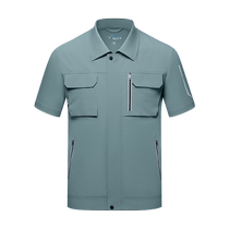 Cool summer thin work clothes mens custom-made enterprise power factory workshop short-sleeved engineering labor protection suit