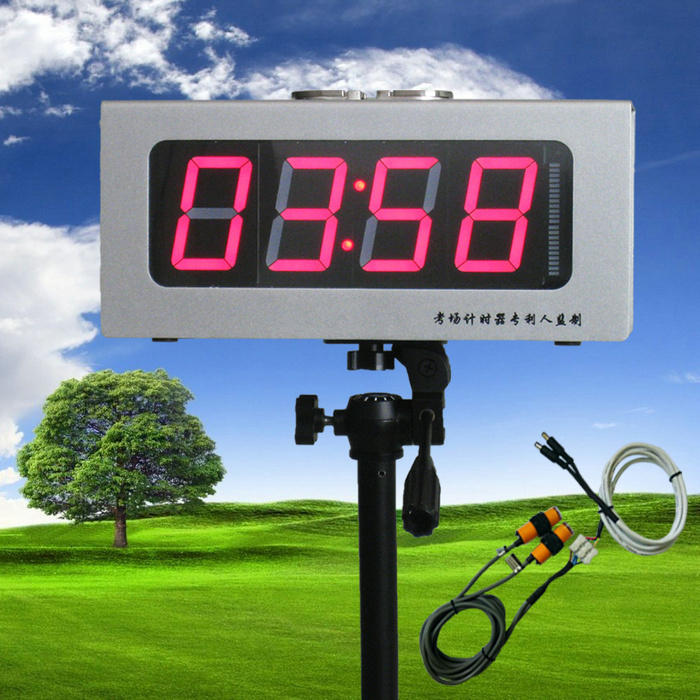 LED assembly line infrared sensor counter two-way 6-bit 4 display 2 reminder large screen desktop