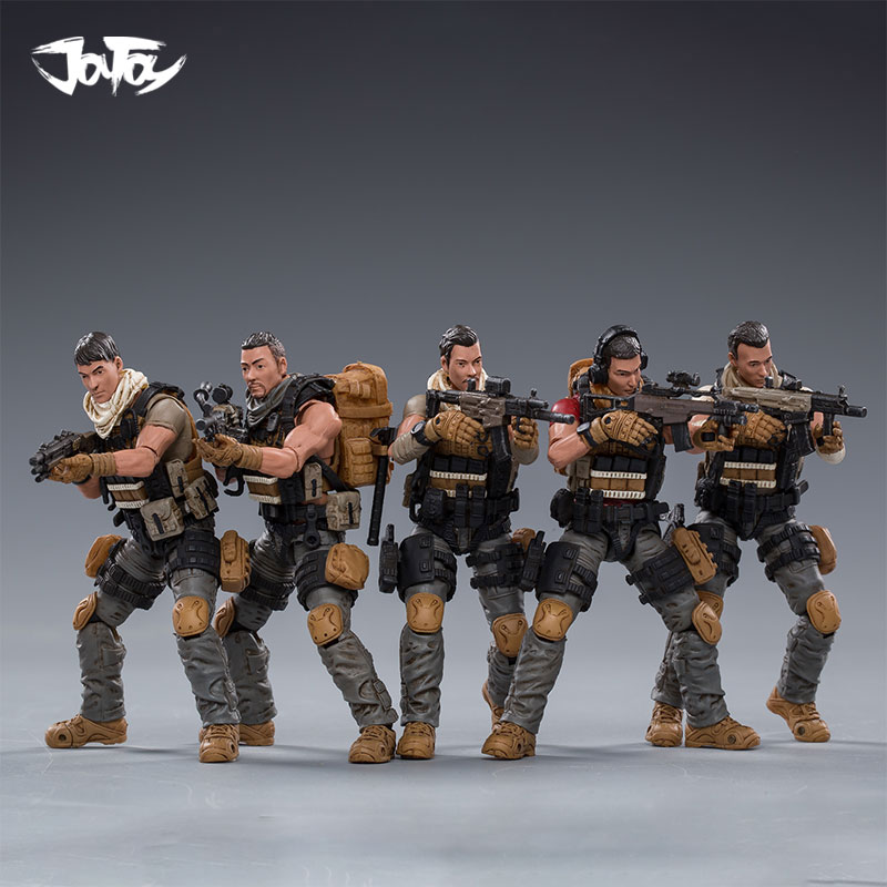 Five Member Group Of China PLA External Field ForcesDark source Man soldier 3.75 inch series 1 : 18 beautiful Marine Corps special type tactics troops airborne Reconnaissance company USMC