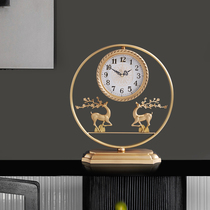Pure copper clock seat bell new Chinese living room Xuanguan TV cabinet bucket cabinet Decorative Pendulum clock Nordic Home Desk Clock