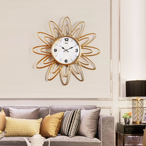 Modern Light Extravagant Atmosphere Personality Timepiece Creative Living Room Decoration Mute Hanging Bell Home Art Fashion Quartz Wall Clocks