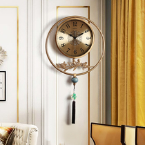 Neoclassical Clocks Home Fashion Creative Personality Living Room Hung Clock Metal Eurostyle Clock Modern Brief Quartz Clocks